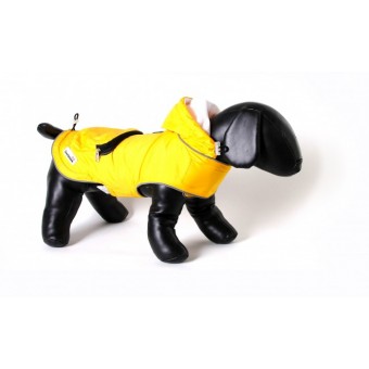 Doodlebone Mac-in-a-Pack regenjas voor honden Geel