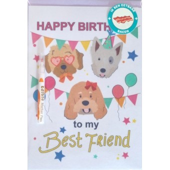 Best Friend Post Eetbare Kaart Happy Birthday