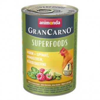 Grancarno Superfoods Kip, Spinazie, Frambozen & Pompoenzaden