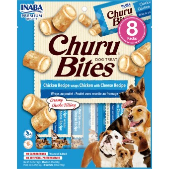 Inaba Hond Churu Bites Kip Wraps met Kaas