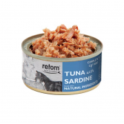 Retorn Cat Blikvoer Tonijn met Sardines
