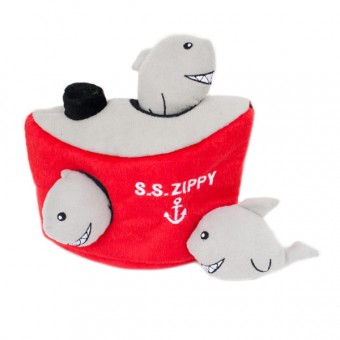 Zippy Paws Burrow Shark 'n Ship